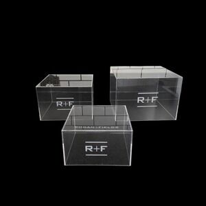 Rodan + Fields Acrylic Display Risers Set of 3 Clear Countertop Product Display